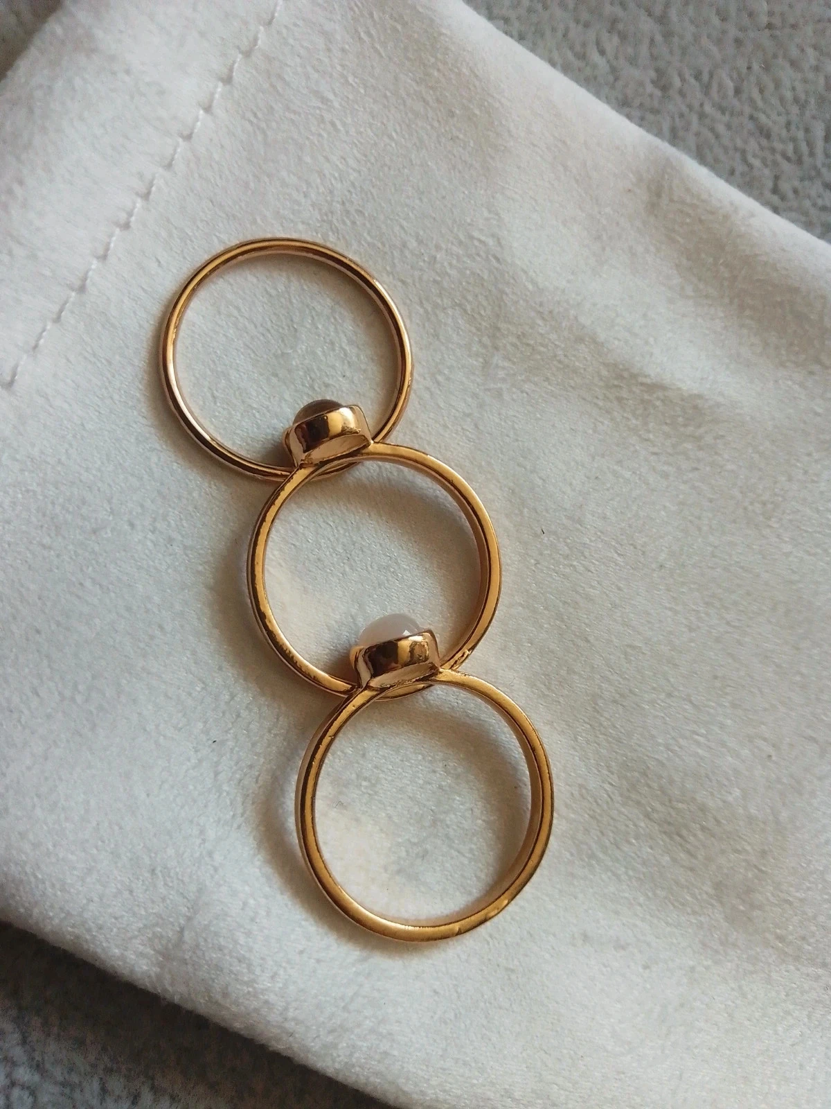 Lot de 3 anillos de acero inoxidable 17mm – photo 2